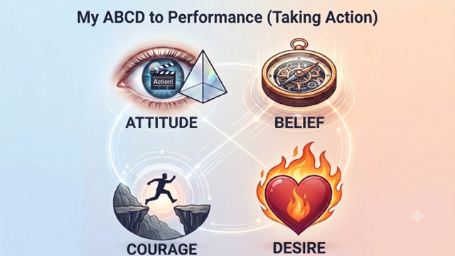 My ABCD to Performance (Taking Action) Attitude. Belief. Courage. Desire.